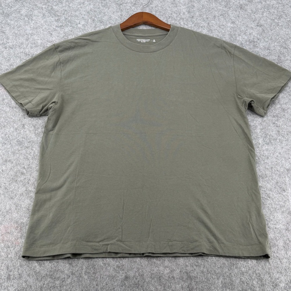 Abercrombie & Fitch Soft A&F Essentials Relaxed T-Shirt Olive Green Mens XL